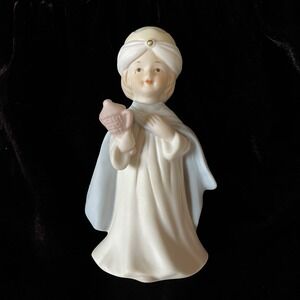 Vtg Lefton China Nativity Figurine Christmas Wise Man Gift Bearer Hand Painted